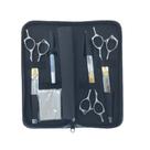 Kit 3 Tesouras MBS Aço 420c - Prata e Dourado - 7,5" Kit 3 Tesouras MBS Aço 420c - Prata e Dourado - 7,5"