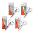 Kit 3 Tesouras para Unhas Retas + Tesoura Curva NYBC