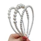 Kit 3 Tiaras de Cabelo Pérolas Acessórios Cabelo Feminino