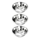 Kit 3 Tigela Bacia Bowl De Inox Redonda com Capacidade de 500mL Cozinha - 16cm - Ke Home Kit 3 Tigela Bacia Bowl De Inox Redonda com Capacidade de 500mL Cozinha - 16cm - Ke Home