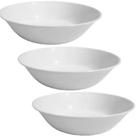 Kit 3 Tigela Bowl Melamina Branca 950ml Pote Saladeira