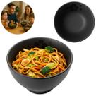 Kit 3 Tigela Japonesa Bowl Oriental 1500ml Preto Restaurante