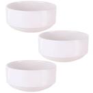 Kit 3 Tigelas Pequenas Bowl Porcelana Cumbuca Empilhável Tramontina Paola Mesa Posta
