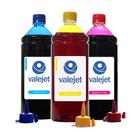 Kit 3 Tinta L365 Cyan Yellow Magenta 1L Corante Valejet