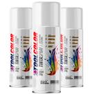 Kit 3 Tinta Spray Branco Brilhante Tool Color 400ml/250g