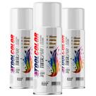 Kit 3 Tinta Spray Branco Fosco Tool Color 400ml/250g