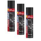 Kit 3 Tinta Spray Chemicolor Alta Temperatura Preto Fosco 350ml