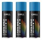 Kit 3 Tinta Spray Uso Geral Azul Escuro 400ml Cibra