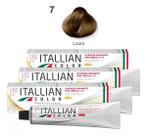Kit 3 Tintas de Cabelo Profissional 7.0 Louro Itallian Color