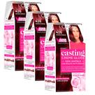 Kit 3 Tinturas Casting Creme Gloss Borgonha 426