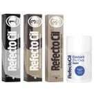 Kit 3 Tinturas Refectocil Castanho Natural + Castanho Claro + Preto + Oxidante 100ml
