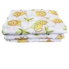 Kit 3 Toalha Fralda Bebê 110x80cm Estampada Minasrey Enxoval