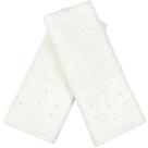 Kit 3 Toalha Lavabo Cristal Natalina 30x50cm Off White