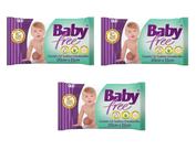 Kit 3 Toalha Umedecida Baby Free 50 Unidades - QLB