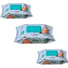 KIT 3 Toalha Umedecida Marigold Baby Premium 120 Unidades