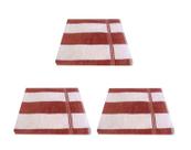 Kit 3 Toalhas Banho Para Praia Piscina - Bege - Lufamar