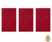 Kit 3 Toalhas de Academia/Mão Buettner Inter Vermelho