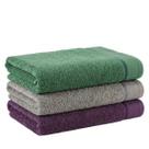 Kit 3 Toalhas De Banhão Premium Eleganz 75x150 -100% Algodão