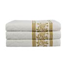 Kit 3 Toalhas De Banho Atenas 70x150cm Banho Gigante Gramatura 440 Gramatura Felpudo Macio 100 Algodão