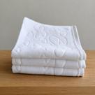 kit 3 Toalhas de Lavabo Aveludadas Döhler Romance Branco 100% Algodão