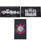 Kit 3 Toalhas de Lavabo Lancheira Corinthians 30x50cm Bando de Loucos