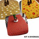 Kit 3 toalhas de mesa oxford estampada 1,50 x 1,50 - iv