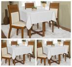 Kit 3 Toalhas De Mesa Oxford Quadrada 1,45x1,45 Várias Cores Buffet