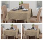 Kit 3 Toalhas De Mesa Quadrada 4 Lugares Sala Jantar Jacquard