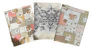 Kit 3 Toalhas De Mesa Retangular Estampa Variadas 2,10x1,40