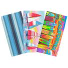 Kit 3 Toalhas de Praia Piscina Banho Macia 140x70 100% Poliéster Listrada Barcos Califórnia