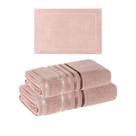Kit 3 Toalhas Karsten Lumina 1 Banho 1 Rosto e 1 Pés Cor:Rosa - 60221Tamanho:70x140