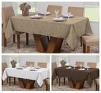 Kit 3 Toalhas Mesa Luxo Retangular Sala Jantar 8 Lugares Jacquard Kit 3 Toalhas Mesa Luxo Retangular Sala Jantar 8 Lugares Jacquard