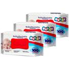 Kit 3 Toalhas Umedecidas Nenex Premium Vegano - Total 300 Unidades