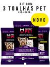 Kit 3 Toalhinhas Lencinhos Umedecidos Para Cães E Gatos Área Bucal