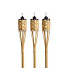 Kit 3 Tocha de Bambu 100cm Decoração Jardim Festa Iluminação