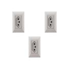 Kit 3 Tomadas Para Móvel 10A Branco Aria Tramontina 57241102