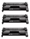 Kit 3 toner compatível cf258a 58a *com chip* m404dw, m428dw.