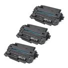 Kit 3 Toner Compatível HP 55A CE255A HP P3015 P3016 HP M521