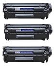 Kit 3 Toner Compatível Q2612A 12A Para Impressora Laser
