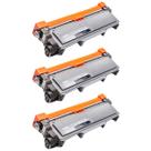 Kit 3 Toner Compatível TN2370 TN2340 TN660 Para Impressora DCP-L2520DW L2320D L2520 2360DW 2740Dw HLL2320D