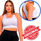 Kit 3 Top feminino branca preta Fitness Caminhada Confortável Tendencia 2025 Treino Academia Resistente Atividade física Treinamento Exercício Funcional Corrida