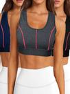 kit 3 Top Feminino Nadador sem bojo Academia Fitness