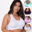 Kit 3 Top Fitness Academia Bojo Removível Sustentação Feminino Adulto 1