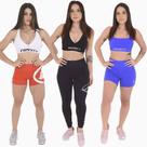 Kit 3 Tops Insanity Fitness 2 Basic + 1 Buzios
