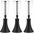Kit 3 Torre Cerveja Chopp Bebida 4L Torneira Preta Inox Gelo