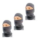 Kit 3 Touca Ninja Toca Balaclava Térmica Resistente Mascara Motoqueiro Ciclista Tático