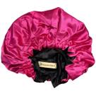 Kit 3 Toucas De Cetim Infantil Rosa com Preto - Encaracolados Kit 3 Toucas De Cetim Infantil Rosa com Preto - Encaracolados