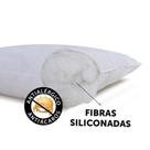 Kit 3 Travesseiro 100% Fibra Silicone TNT 100%Polipropileno 60 x 40 Antiácaro e antimofo