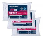 Kit 3 Travesseiro Altenburg Suporte Super Firme Lavável 100% Algodão 48cm x 68cm