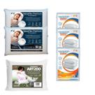 Kit 3 Travesseiro Duplo 2 Nasa e 1 ART200 com 3 Capas Kit 3 Travesseiro Duplo 2 Nasa e 1 ART200 com 3 Capas